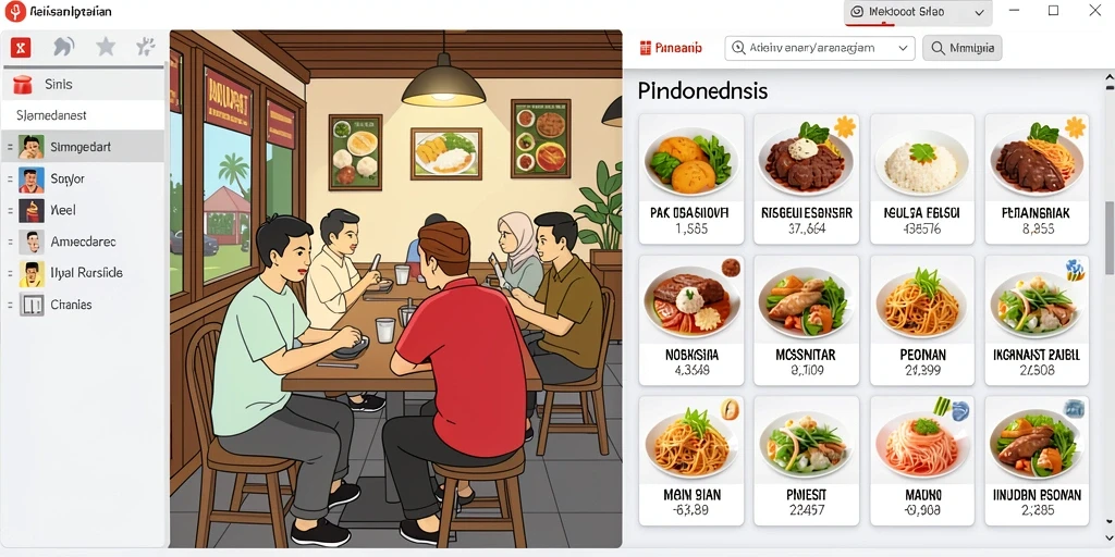 Tampilan menu utama yang menarik dan interaktif.