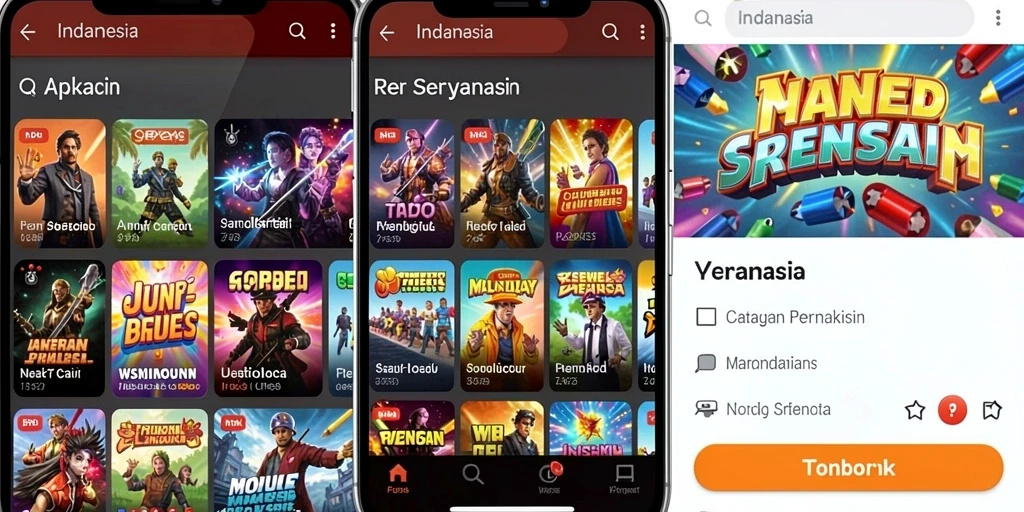 Tampilan awal game yang menarik dan informatif.