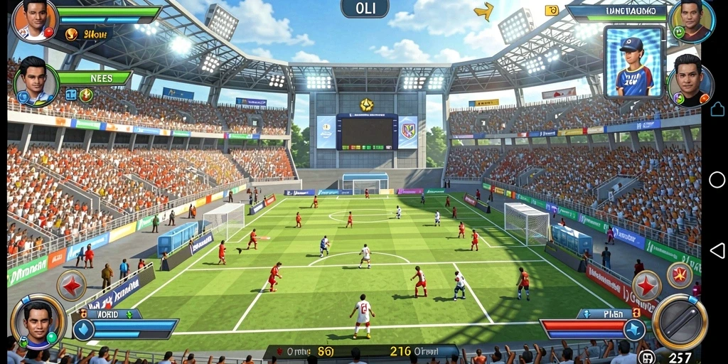 Tampilan antarmuka game yang menarik.