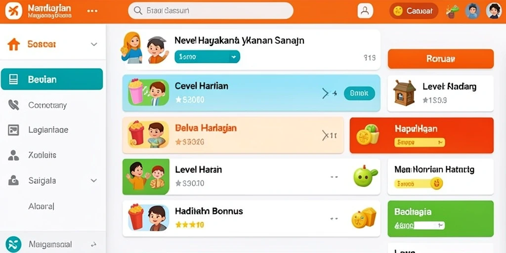 Screenshot menunjukkan grafik yang memukau dan desain karakter.
