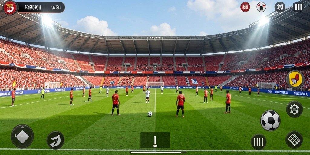TANGANDEWA menampilkan grafis yang menawan dan warna cerah.