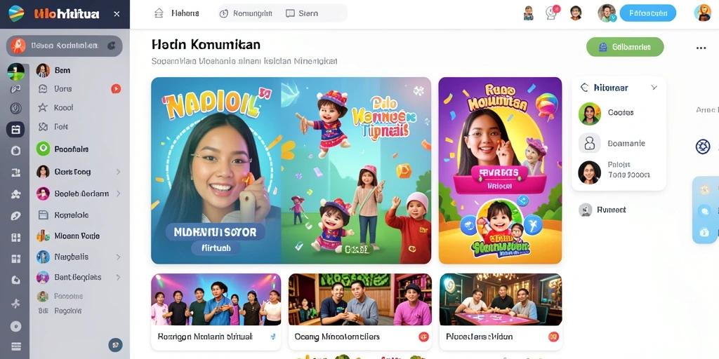 Tampilan antarmuka utama ZK7 yang menarik.